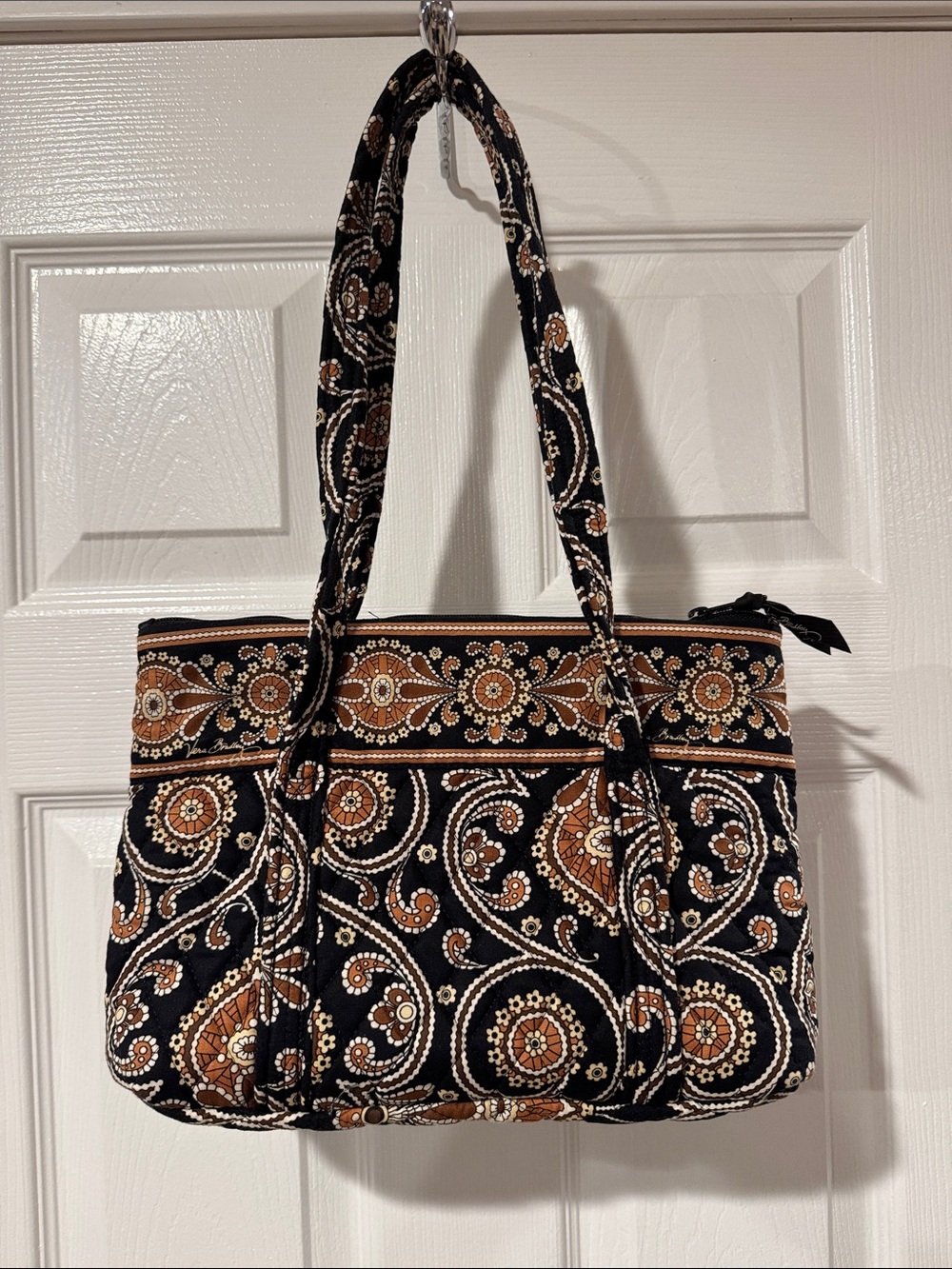 Vera Bradley quilted purse in the retired Cafe Latte “Morgan shoulder bag”